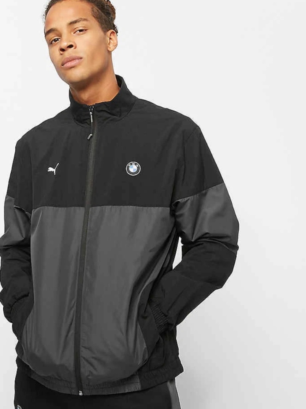 Puma x BMW Men's Black & Gray Track Jacket size M